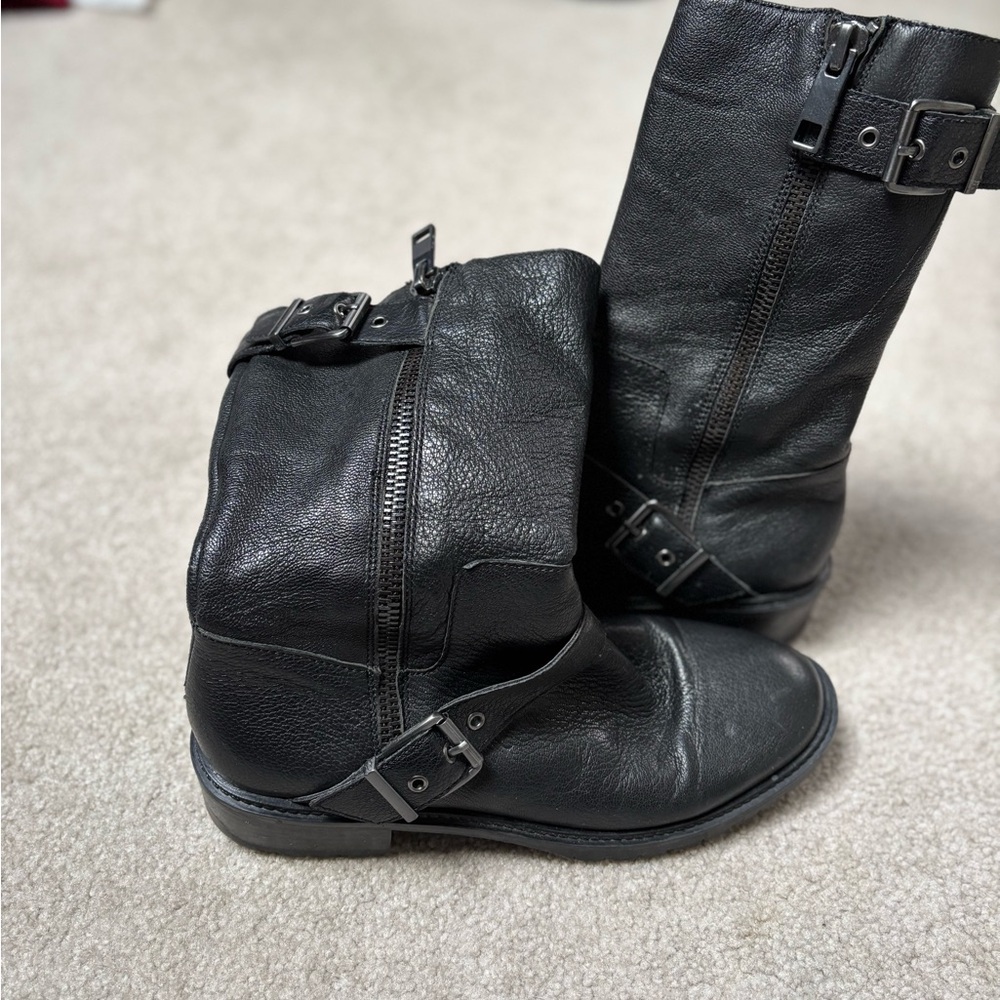 BCBGeneration Black Leather Boots